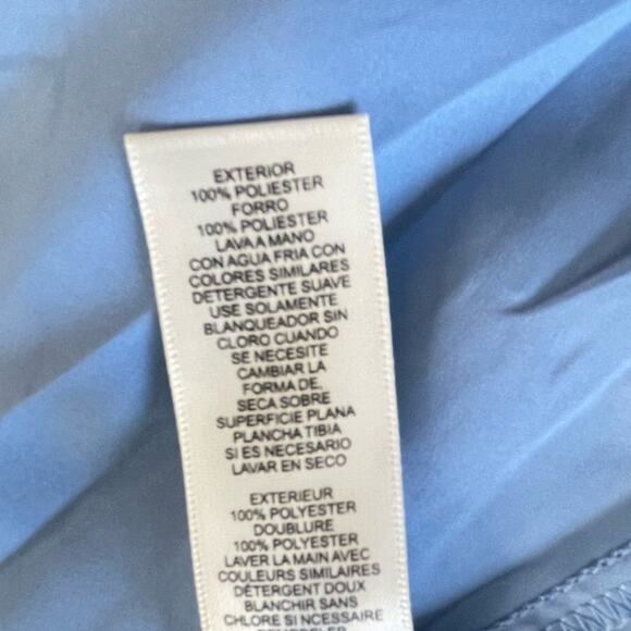 Eliza J Halter Neck Chiffon Maxi A Line Dress Gown Blue Floral Lined Size 10 NWT - Picture 5 of 7